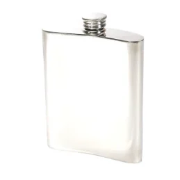 21 Key Stamp Pewter Kidney Hip Flask