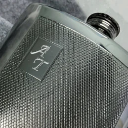 Barley Kidney Pewter Flask 4oz