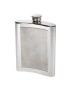 Barley Kidney Pewter Hip Flask 6oz