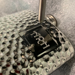 Hammered Pewter Kidney Flask 4oz