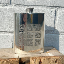 Medieval Pewter Kidney Hip Flask