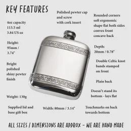 Celtic Bands Pocket Flask