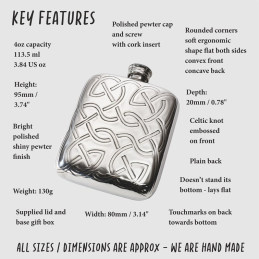 Celtic Knot Pocket Flask