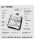Chinese Dragon Pewter Pocket Flask
