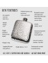 Hammered Pewter Pocket Flask 4oz