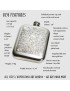 Love Skull Pewter Pocket Flask