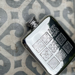 Medieval Pewter Pocket Flask