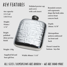 Metropolitan Pocket Flask