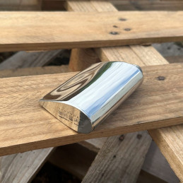 Teardrop Shaped Pewter Flask