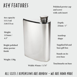 Teardrop Shaped Flask