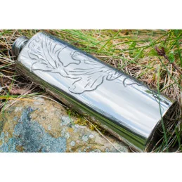 Acanthus Pewter Purse Flask