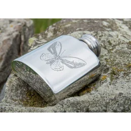 Butterfly Pewter Purse Flask 1oz Butterfly Pewter Purse Flask 1oz