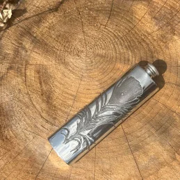 Peacock Pewter Purse Flask 3oz