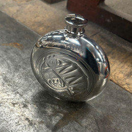 Knox Round Pewter Flask