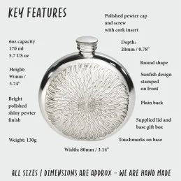 Round Sunfish Flask