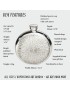 Round Sunfish Pewter Flask