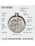 Love Skulls Round Pewter Flask