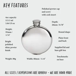 Plain Round Flask 4oz