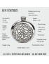 Round Celtic Knot Pewter Flask