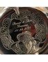 Round Claddagh Pewter Flask