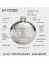 Round Usquabae Single Thistle Pewter Flask