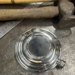 Clay Shot Pewter Flask