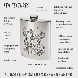 Shooting Scene Hip Flask