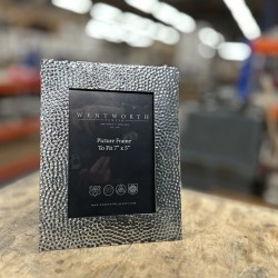 Hammered Pewter Photo Frame Large