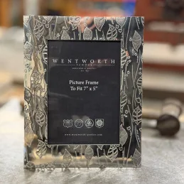  Leaf Pewter Photo Frame Large