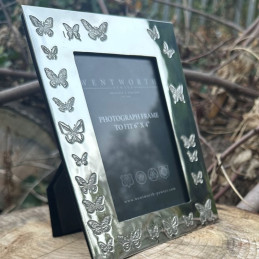 Butterfly Pewter Photo Frame Medium