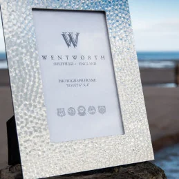 Hammered Pewter Photo Frame Medium