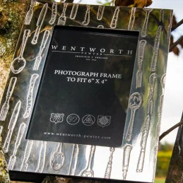 Knife Fork Spoon Pewter Photo Frame Medium