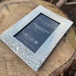 Love Skull Pewter Photo Frame Medium