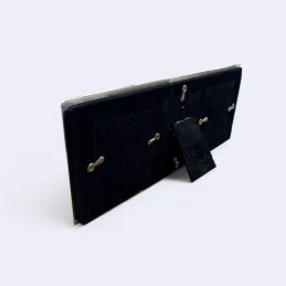 Charles Rennie Mackintosh Triple Pewter Photo Frame