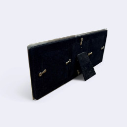 Plain Triple Pewter Photo Frame