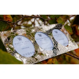 Tree of Life Triple Pewter Photo Frame