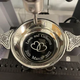 Celtic Band Pewter Quaich Large 