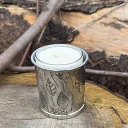  Leaf Pewter Candle Votive