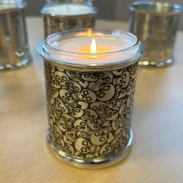  Love Skull Pewter Candle Votive
