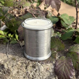  Medieval Antique Pewter Candle Votive
