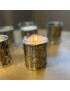Peacock Patterned Pewter Candle Votive