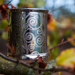 Tree of Life Pewter Candle Votive
