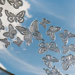 Butterfly Design Pewter Bowl