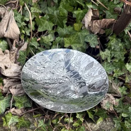  Leaf Design Pewter Bowl