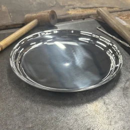 Round Pewter Tray l