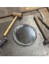 Round Pewter Tray m