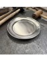 Antique Finish Pewter Plate Large