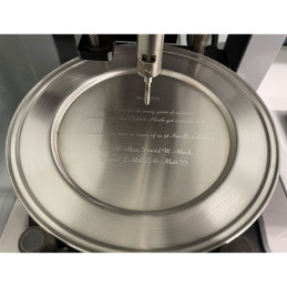 Antique Finish Pewter Plate Medium