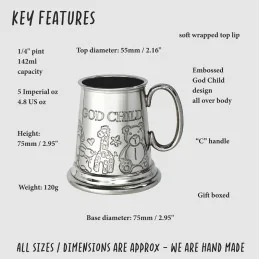  God Child Pewter Mug