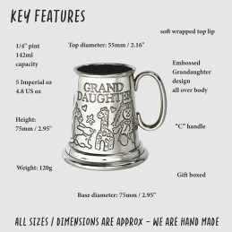 Grand Daughter Pewter Mug